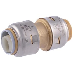 SharkBite Push to Connect 1/2 in. PTC X 1/2 in. D PTC Brass Coupling