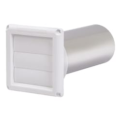 Ace 4 in. W X 6 in. L White Plastic Dryer Vent Hood