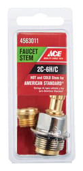 Ace 2C-6H/C Hot and Cold Faucet Stem For American Standard