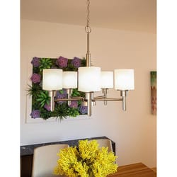 Design House Aubrey Satin Nickel 5 lights Chandelier