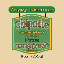 Angry Irishman Chipotle Mustard Hot Sauce 9 oz