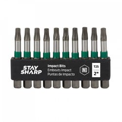 Stay Sharp Torx T25 X 2 in. L Industrial Bit Clip S2 Tool Steel 10 pc