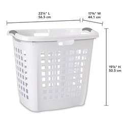 Sterilite White Plastic Laundry Basket