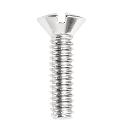 Danco No. 10-24 X 3/4 in. L Slotted Oval Head Chrome-Plated Brass Faucet Handle Screw 1 pk