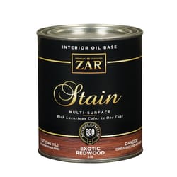 ZAR Semi-Transparent Exotic Redwood Oil-Based Polyurethane Wood Stain 1 qt