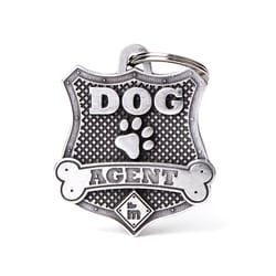 MyFamily Bronx Silver Agent Badge Metal Dog Pet Tags