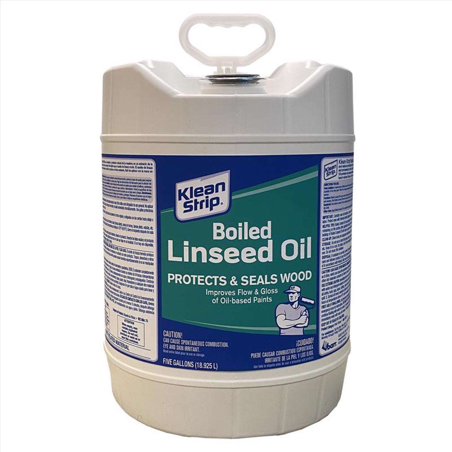 Klean Strip Transparent Clear OilBased Linseed Oil Modified Alkyd Boiled Linseed Oil 5 gal