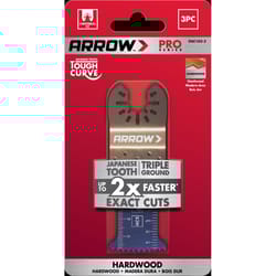 Arrow Pro 1-1/4 in. High Carbon Steel Tough Curve Semi-Circle Oscillating Wood Blade Hardwood 3 pc