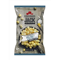 Colorado Jack Legendary Sea Salt and Butter Gourmet Popcorn 5.5 oz Bagged