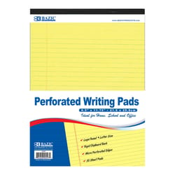 Bazic Products 8.5 in. W X 11.75 in. L Perforated Writing Pad 50 sheet