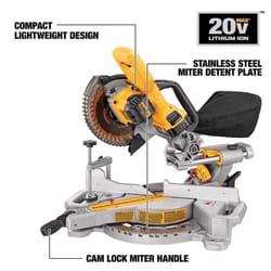 DeWalt 20V MAX 7-1/4 in. Cordless Sliding Miter Saw Kit (Battery & Charger)