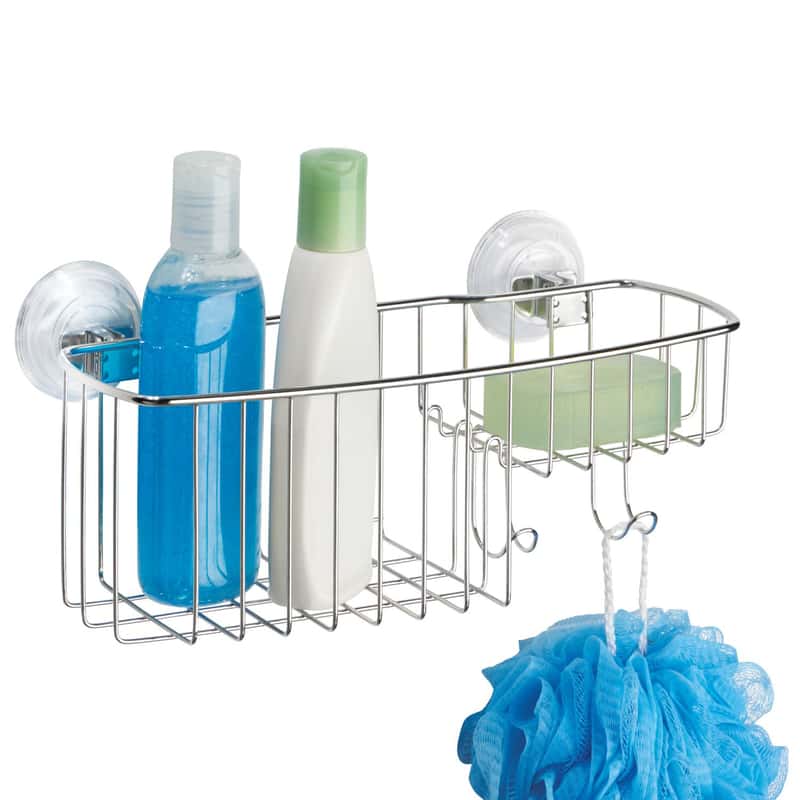 Interdesign Power Lock Bathroom Shower Plastic Suction Cup Hooks