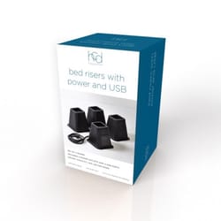 Honey Can Do 6 in. H X 6.45 in. W X 6.45 in. L Plastic Bed Riser
