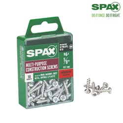 SPAX No. 6 X 5/8 in. L Phillips/Square Zinc-Plated Multi-Material Screw 50 pk
