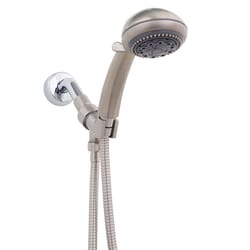 Whedon Champagne Massage Brushed Nickel Plastic 5 settings Handheld Showerhead 2 gpm