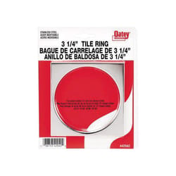 Oatey 151 Series 4 in. D Stainless Steel Square Tile Ring