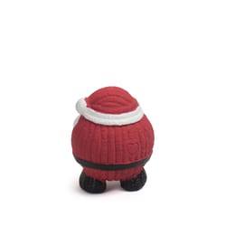 Allure Pet Huggle Hounds Red/White Santa Ball Dog Toy Large 1 pk