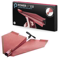Powerup 2.0 Airplane Diy Paper Kit Red