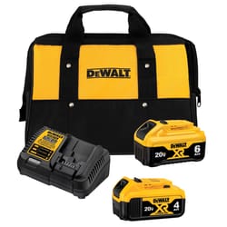 DeWalt 20V MAX DCB246CK Lithium-Ion 4Ah and 6Ah Battery and Charger Starter Kit