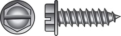 HILLMAN No. 6 Ga. X 1/2 in. L Slotted Hex Washer Head Sheet Metal Screws 100 pk