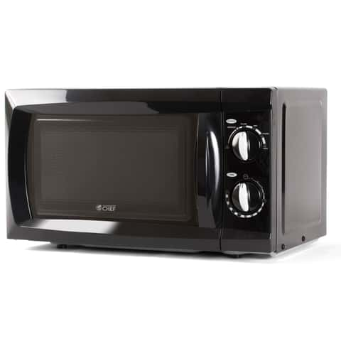 Commercial Chef 1.3 Cu. ft. 1000-Watt Countertop Microwave Oven Stainless Steel