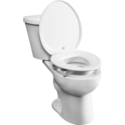 Bemis Independence Assurance Round White Plastic Toilet Seat