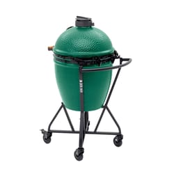 Big Green Egg 18.25 in. Large EGG Package with Nest/Handler Charcoal Kamado Grill and Smoker Green