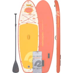 Retrospec Weekender Nano 2 iSUP PVC Inflatable Red/White Paddleboard 5 in. H X 12 in. W X 31 in. L