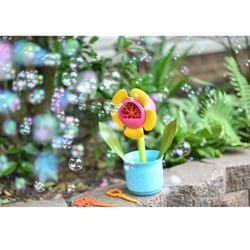 Maxx Bubbles Bubble Blower Flower Pot Multicolored