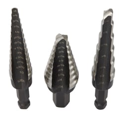 Irwin Unibit Assorted L High Speed Steel Step Drill Bit Set 3 pc