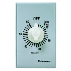 Intermatic Indoor and Outdoor Spring Wound Timer 277 V Silver