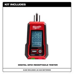 Milwaukee LCD Receptacle Tester 1 pk