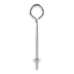 Hampton 1/4 in. X 4 in. L Stainless Stainless Steel Eyebolt Nut Included