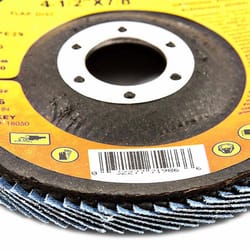 Forney 4-1/2 in. D X 7/8 in. Zirconia Aluminum Oxide Flap Disc 60 Grit 1 pc