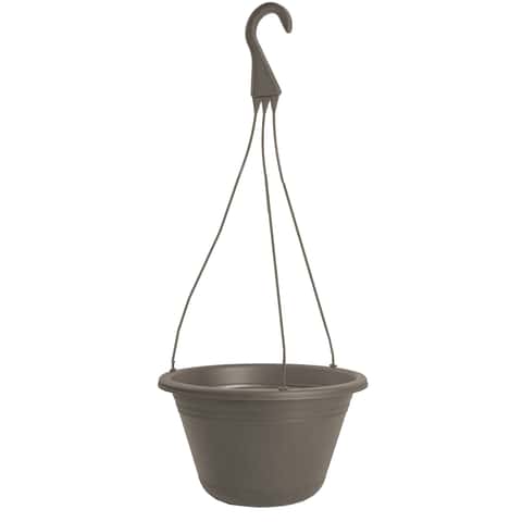 Rugg Polyresin Hanging Basket Cappuccino Rugg Polyresin Hanging Basket Cappuccino