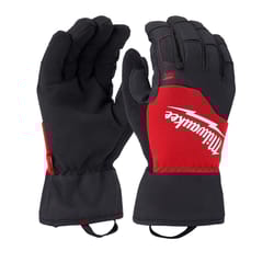 Milwaukee Unisex Indoor/Outdoor Winter Work Gloves Black/Red M 1 pair