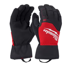 Milwaukee Unisex Indoor/Outdoor Winter Work Gloves Black/Red M 1 pair