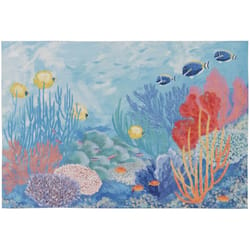 Liora Manne Illusions 1.63 W X 2.5 L Multi-color Casual Polyester Door Mat
