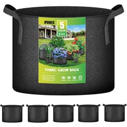 iPower 10.2 in. H X 14 in. D Fabric Aeration Container Black