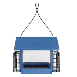 Nature's Way 3 qt Plastic Hopper Feeder with Suet Cages