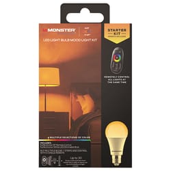 Monster Just Color It Up A19 E26 (Medium) Mood Light Color Bulb Kit Multi-Colored 7 W 1 pk