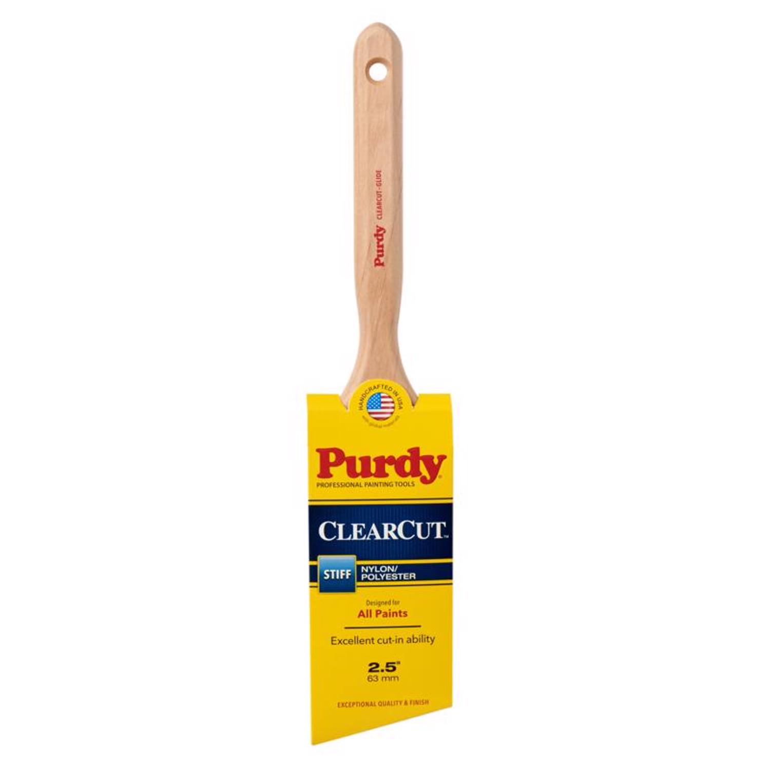 Photos - Putty Knife / Painting Tool Purdy Clearcut Glide 2-1/2 in. Stiff Angle Trim Paint Brush 144152125