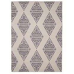 Linon Home Decor 3 ft. W X 5 ft. L Gray/Ivory Hamas Polyester Area Rug