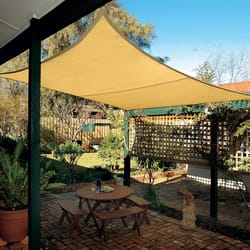 Coolaroo Polyethylene Square Shade Sail Canopy 12 ft. W X 12 ft. L