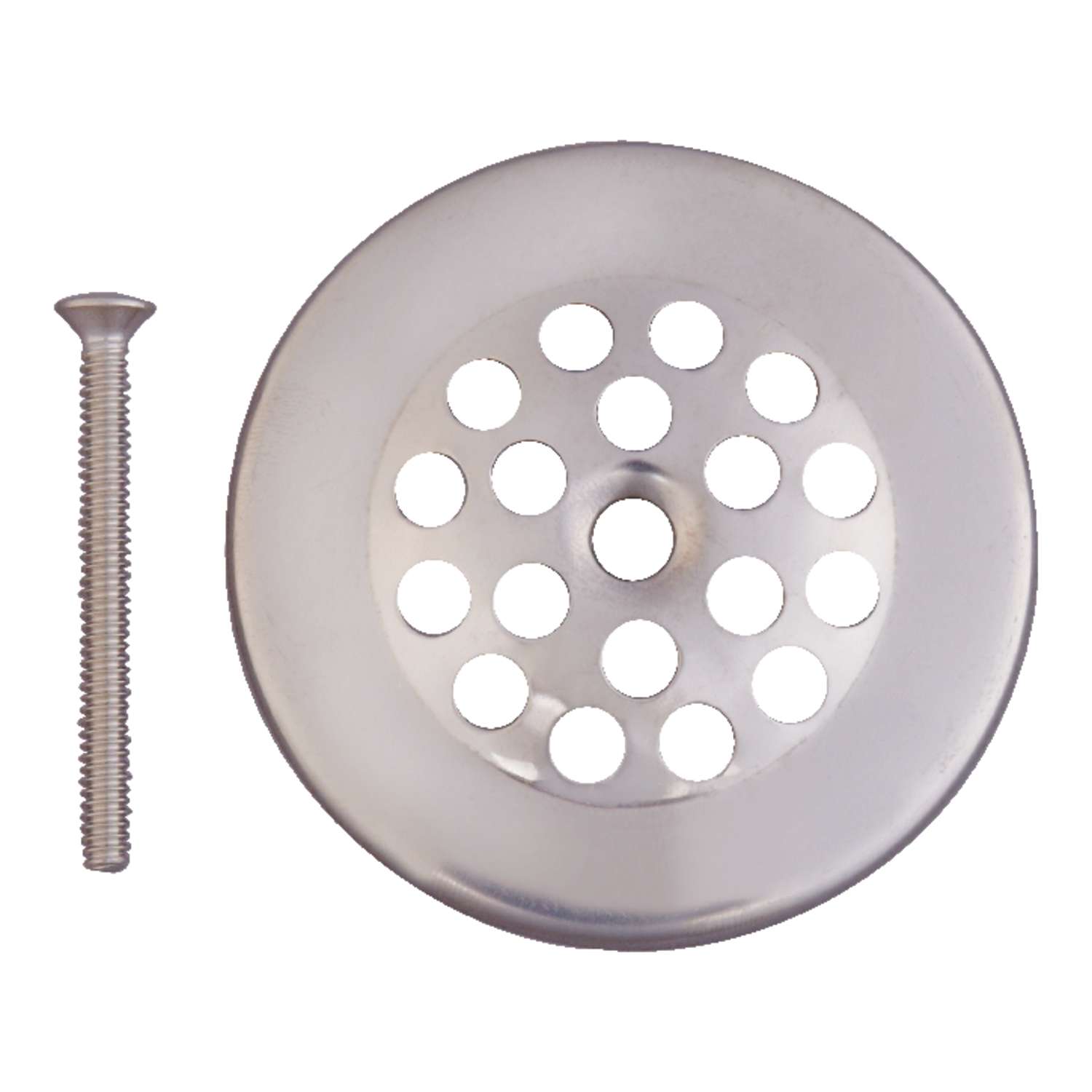 Do it 2 In. Dome Cover Tub Drain Strainer with Chrome Finish