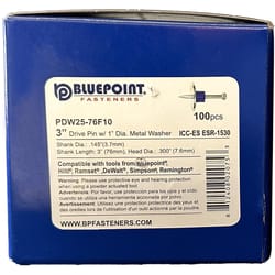 Blue Point .300 in. D X 3 in. L Steel Flat Head Drive Pin with Washer 100 box