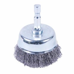 Forney 2 in. D X 1/4 in. D Crimped Steel Cup Brush 6000 rpm 1 pc