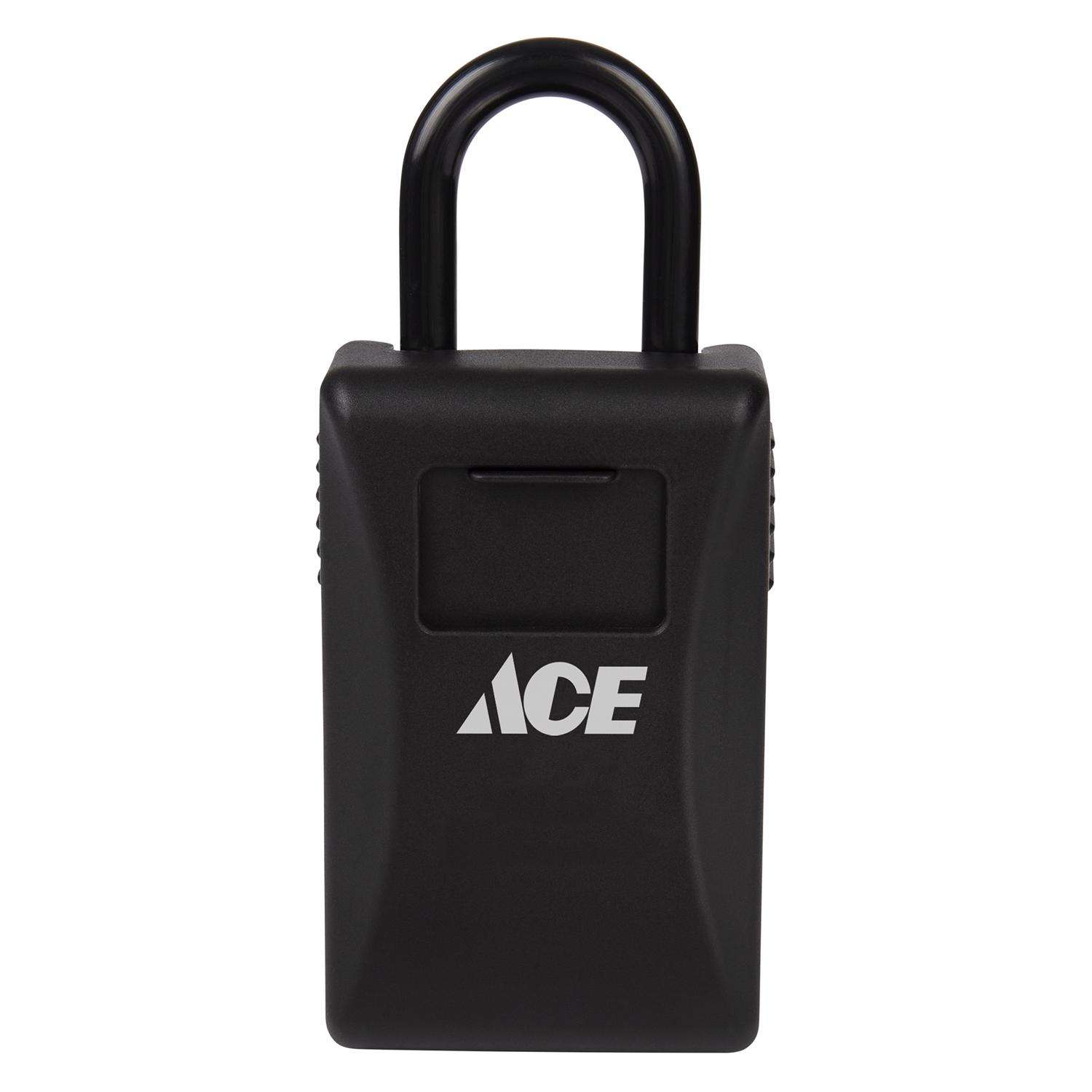 Ace 3.15 in. W Aluminum 4Dial Combination Lock Box Ace Hardware