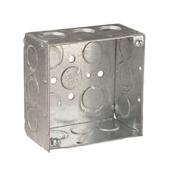 Steel City 30.3 cu in Square Steel Outlet Box Silver