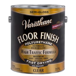 Varathane Floor Finish Semi-Gloss Clear Oil-Based Floor Paint 1 gal